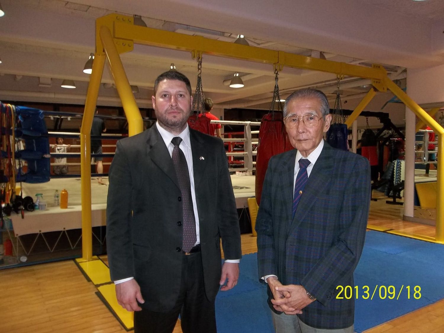 Diego González La Volpe and Osamu Noguchi at Ihara Dojo, Tokyo, 2013